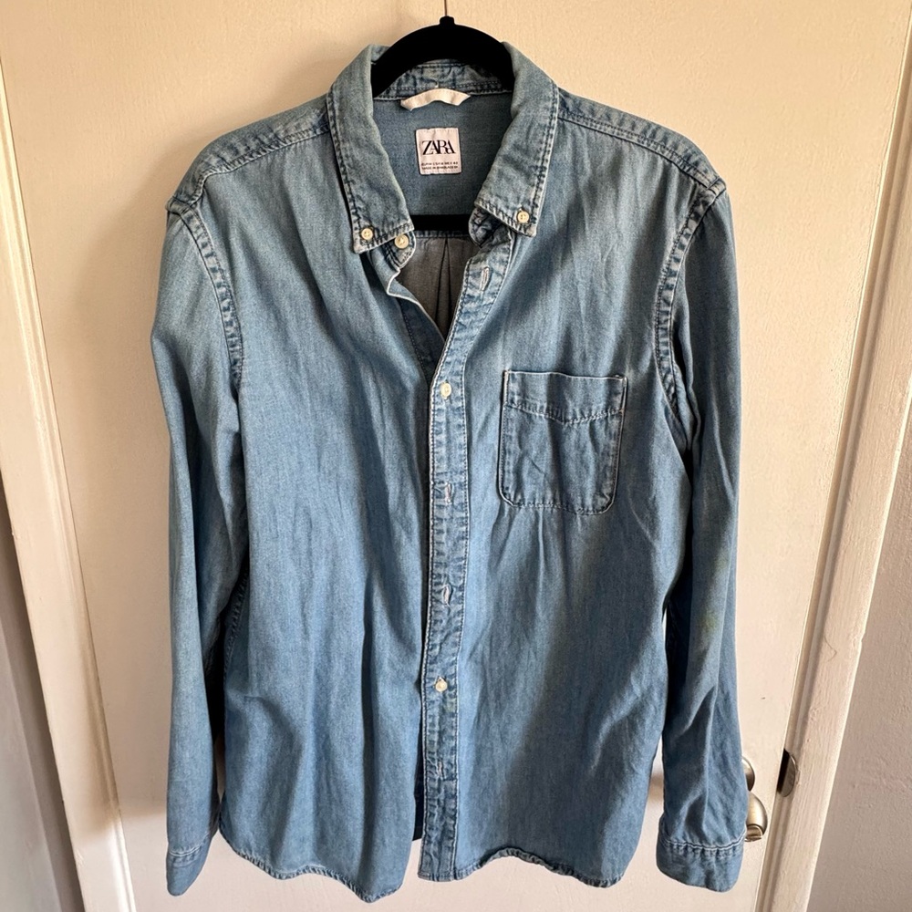 Blue button down size M from ZARA